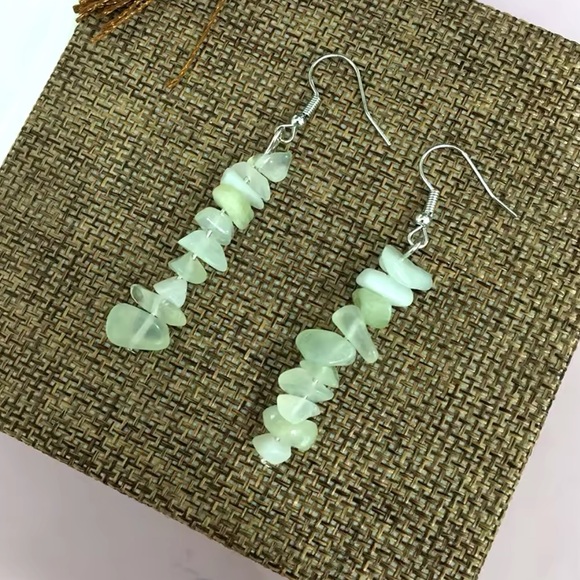 Bracelet And Earrings Set - Natural Healing Stone Aventurine - Picture 3 of 15